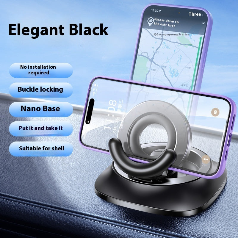 Foldable Magnetic Car Phone Holder with Suction for Busy Commuters