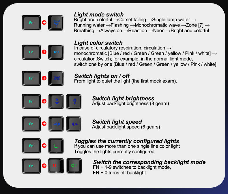T6RGB Luminous Keyboard and Mouse Set