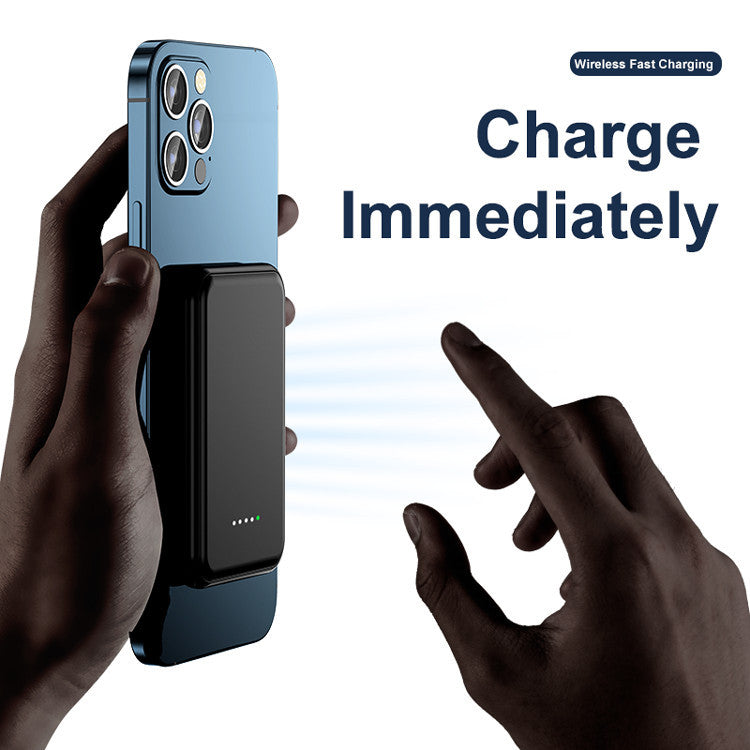 Mini Magnetic 5000mAh Wireless Power Bank