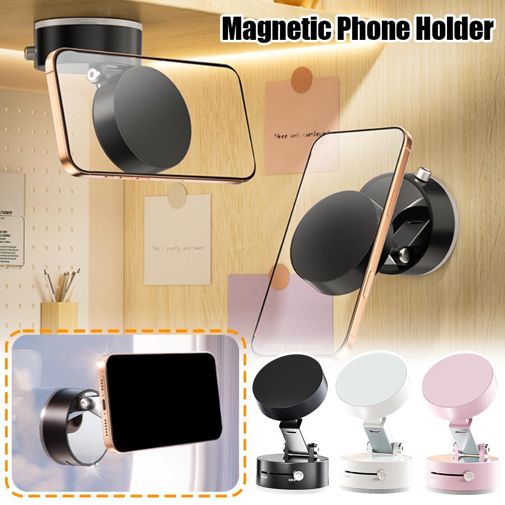 Foldable Magnetic Car Phone Holder with Suction Cup for Navigation