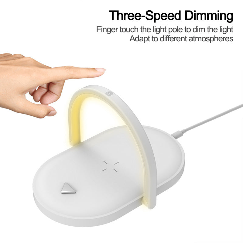 3-in-1 Foldable Wireless Charger with LED Night Light