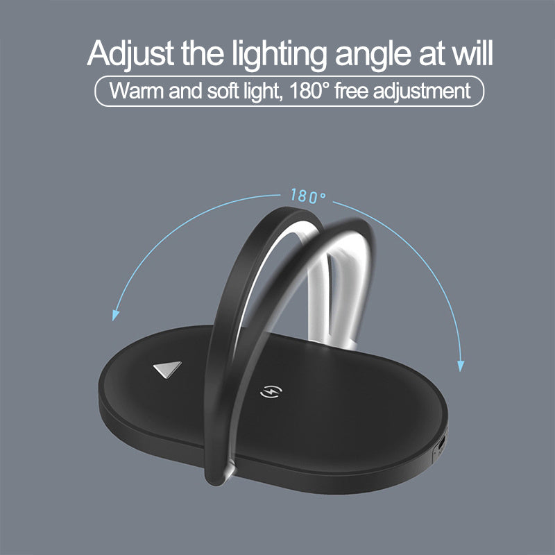 3-in-1 Foldable Wireless Charger with LED Night Light