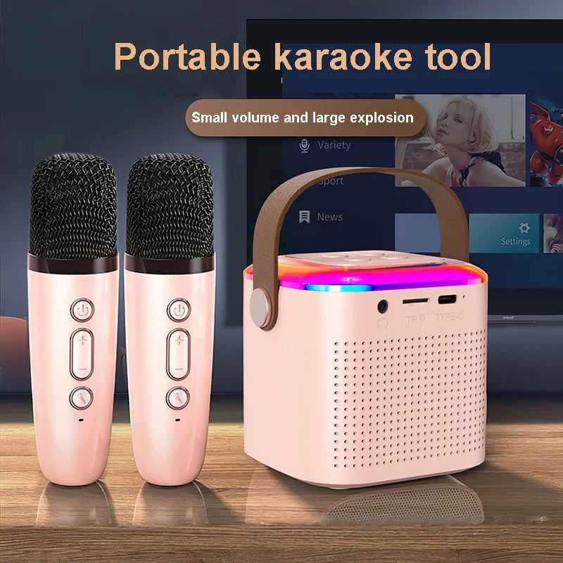 Bluetooth Karaoke Speaker with RGB Lights