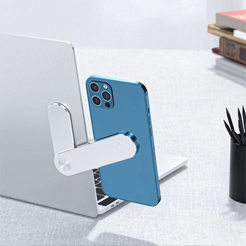 Adjustable Magnetic Laptop Phone Holder Clip for Dual Screen Setup