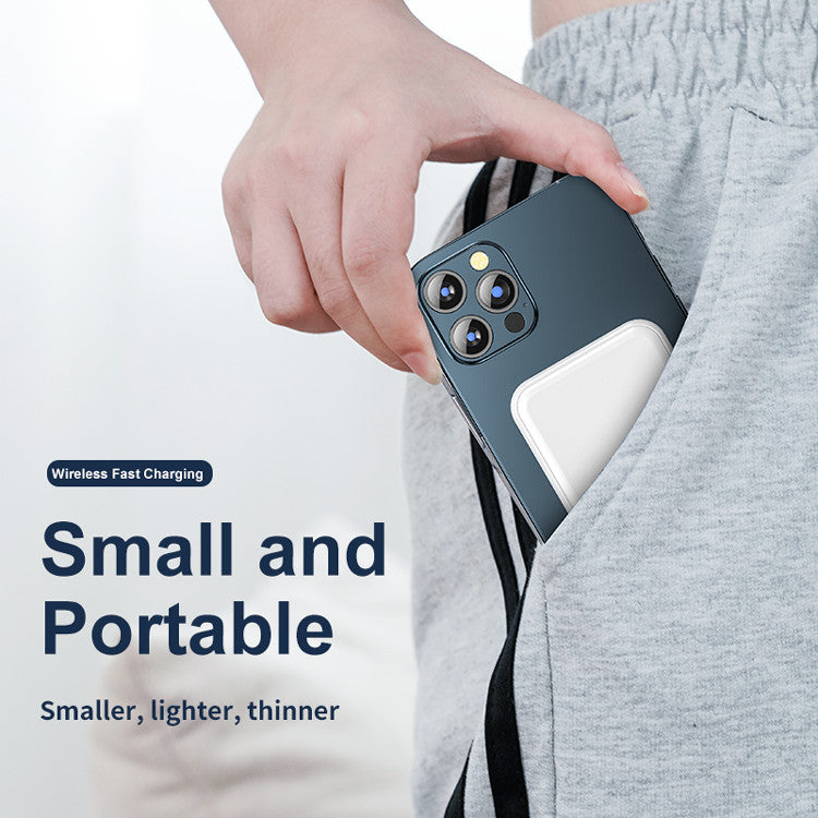 Mini Magnetic 5000mAh Wireless Power Bank