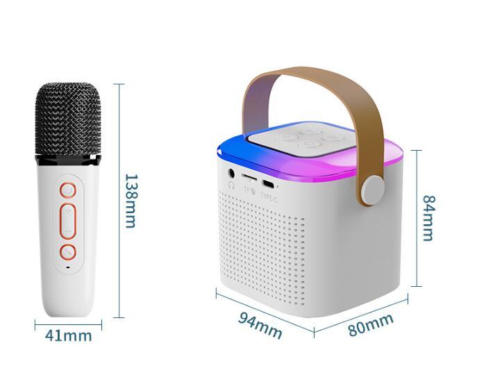 Bluetooth Karaoke Speaker with RGB Lights