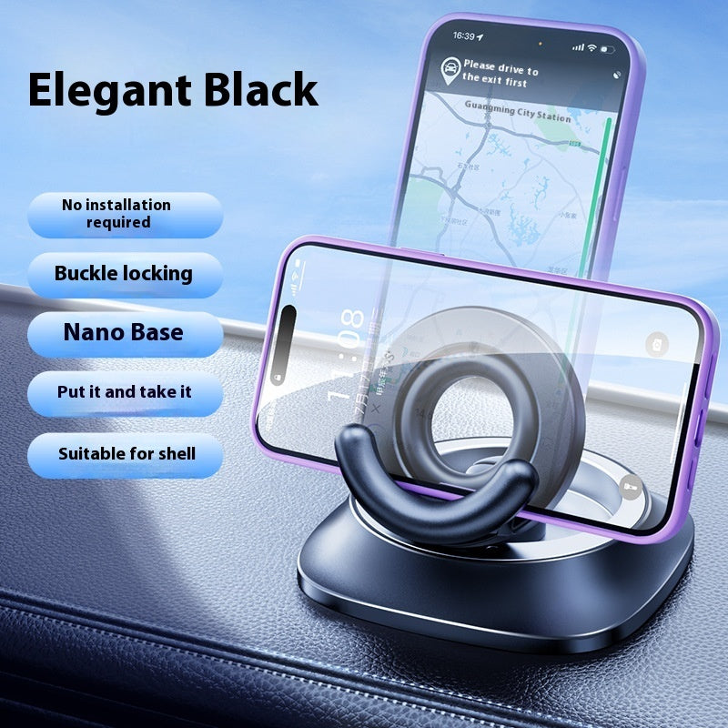 Foldable Magnetic Car Phone Holder with Suction for Busy Commuters