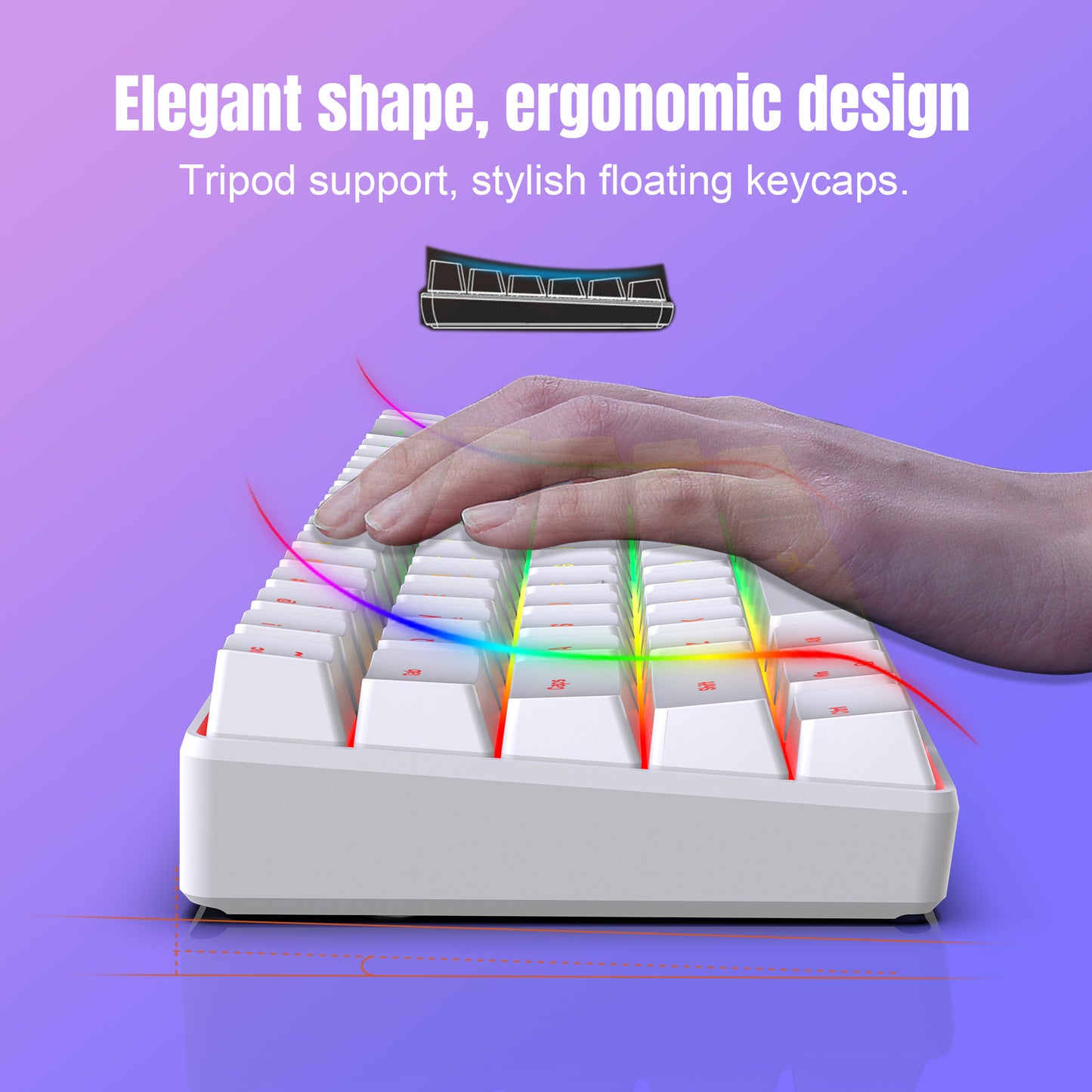 Mechanical-Feel Membrane Gaming Keyboard