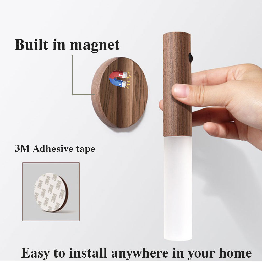 Magnetic Wood LED Night Light