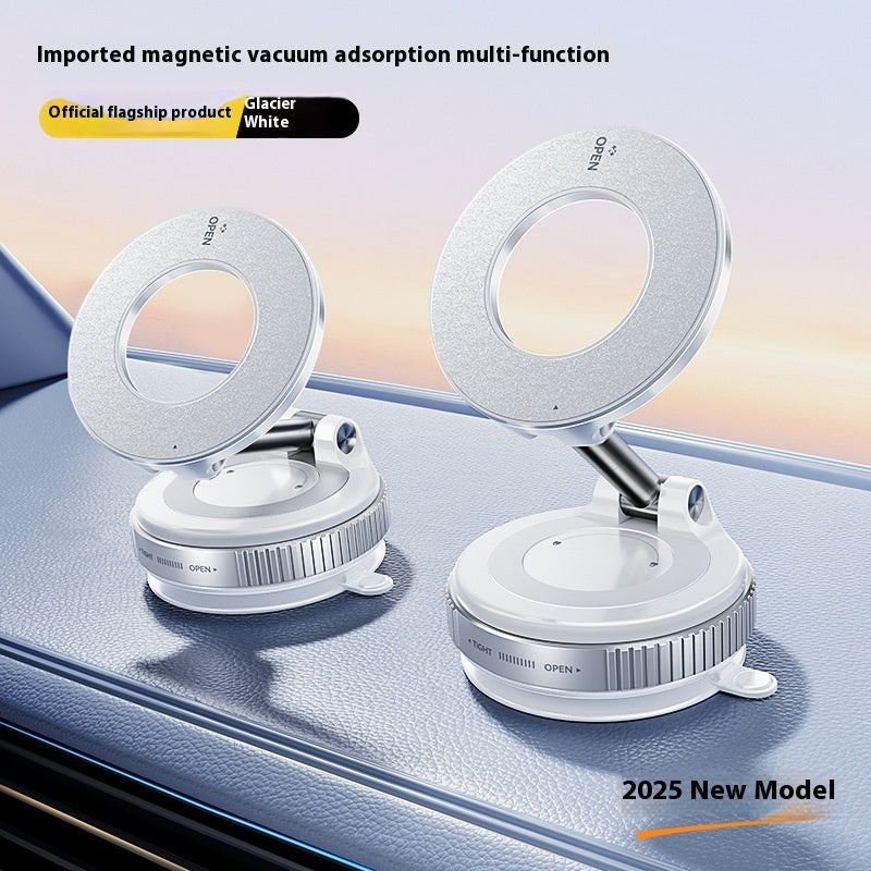 Foldable Magnetic Car Phone Holder with Suction for Busy Commuters