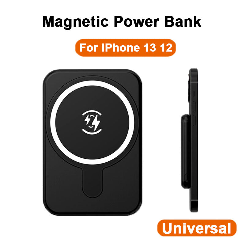 Mini Magnetic 5000mAh Wireless Power Bank