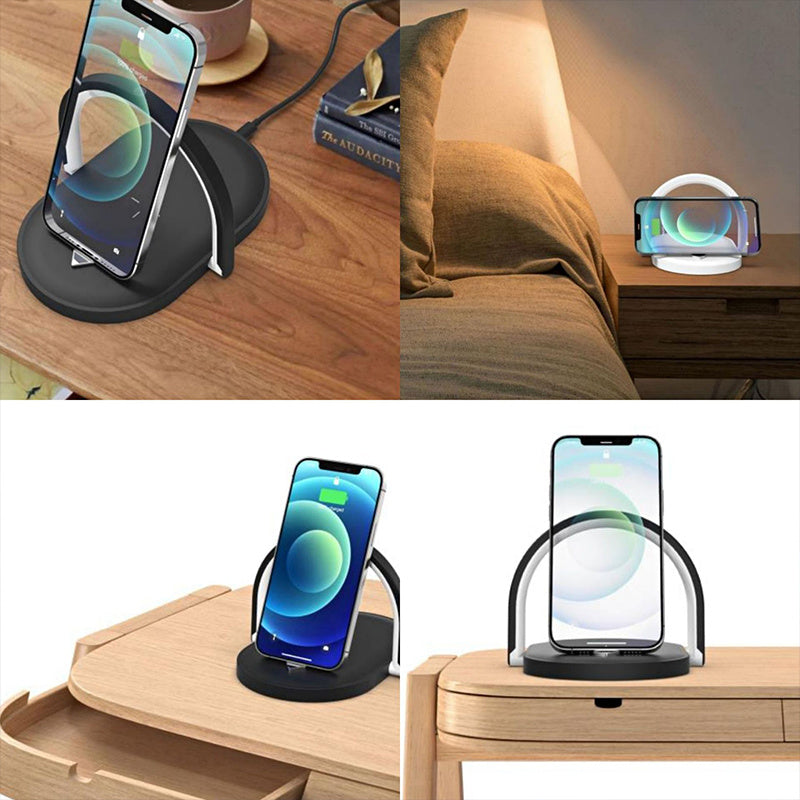 3-in-1 Foldable Wireless Charger with LED Night Light