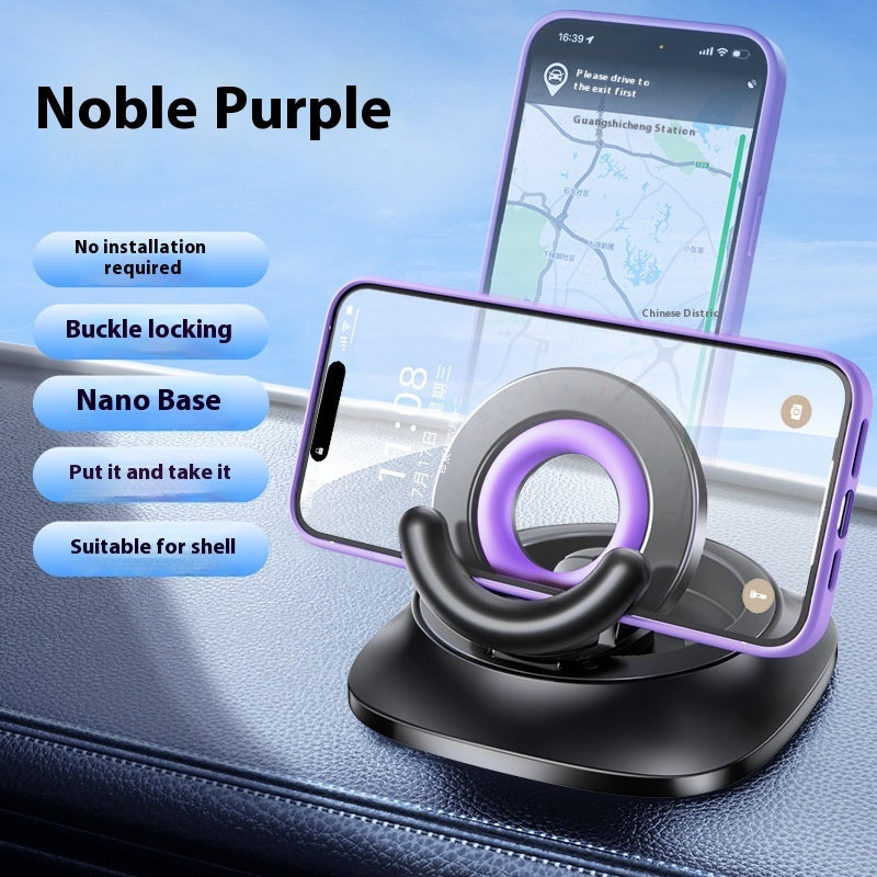 Foldable Magnetic Car Phone Holder with Suction for Busy Commuters