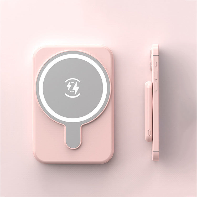 Mini Magnetic 5000mAh Wireless Power Bank