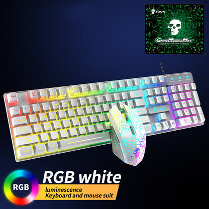 T6RGB Luminous Keyboard and Mouse Set