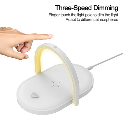 3-in-1 Foldable Wireless Charger with LED Night Light