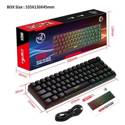 Mechanical-Feel Membrane Gaming Keyboard