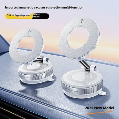 Foldable Magnetic Car Phone Holder with Suction for Busy Commuters