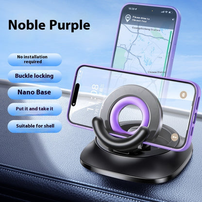 Foldable Magnetic Car Phone Holder with Suction for Busy Commuters